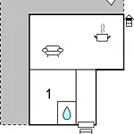 One-bedroom In Okrug Donji 多吉奥科如